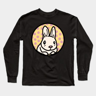 Lavender Aesthetic Cute Bunny of Fortune Bunny Rabbit Easter Long Sleeve T-Shirt